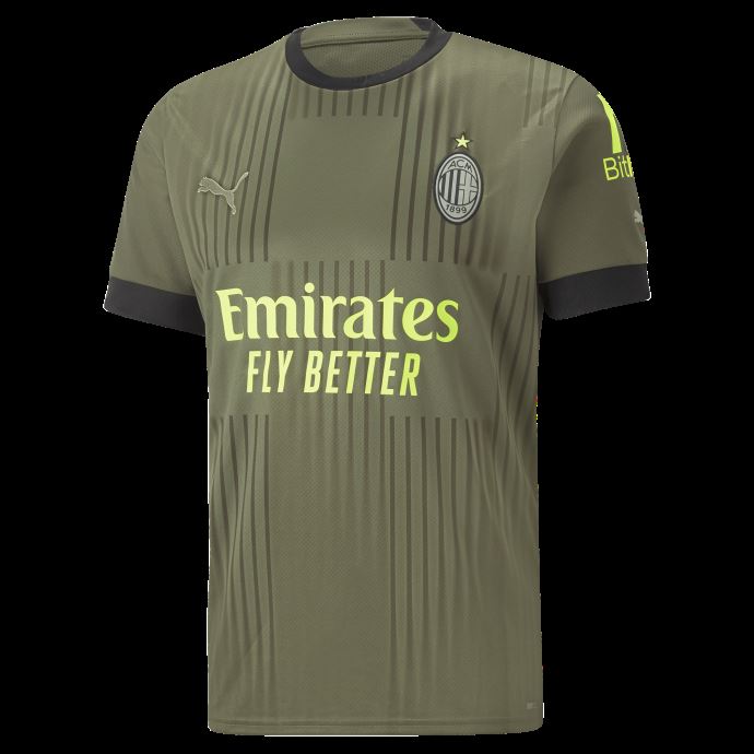 Mousse Vert Foncé-mousse Printanière Puma Canada A.c. Maillot Réplique Milan Third 22-23 Homme
