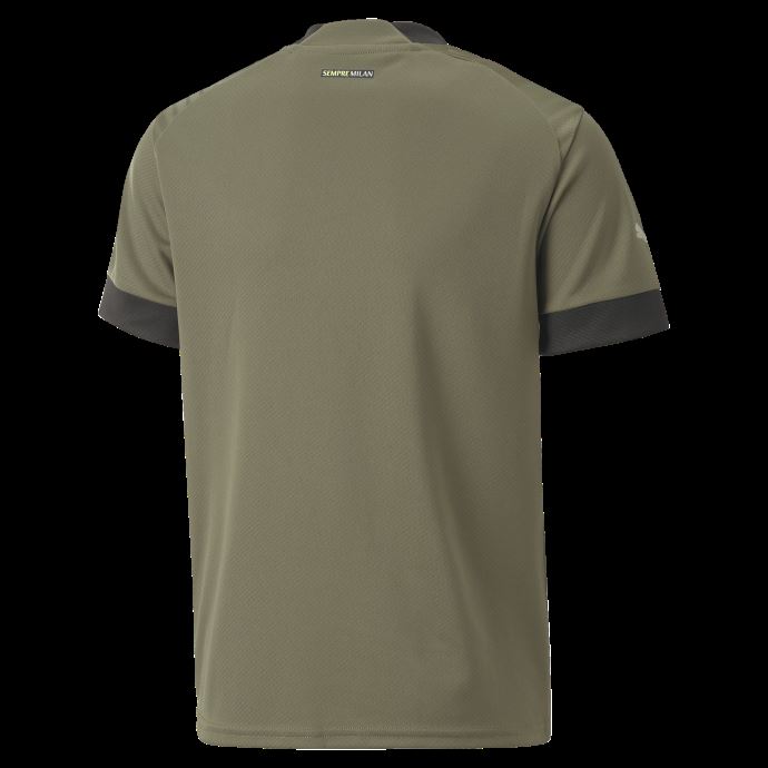 Mousse Vert Foncé-mousse Printanière Puma Canada A.c. Milan Troisième 22-23 Réplique Maillot Jeunesse