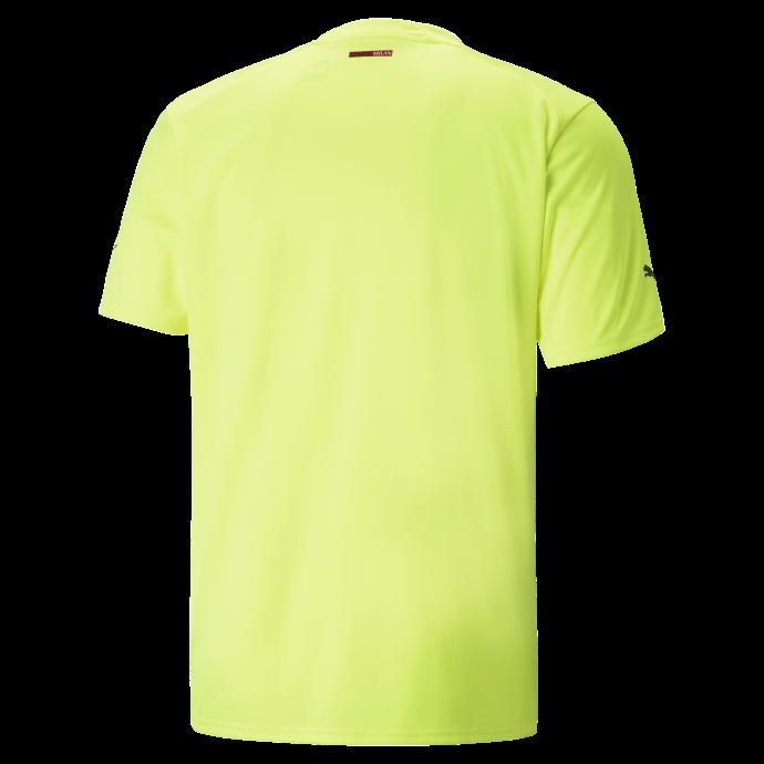 Puma Canada A.c. Milan Maillot De Gardien De But De Football Manches Courtes Replica Jeunesse Alerte Jaune-noir