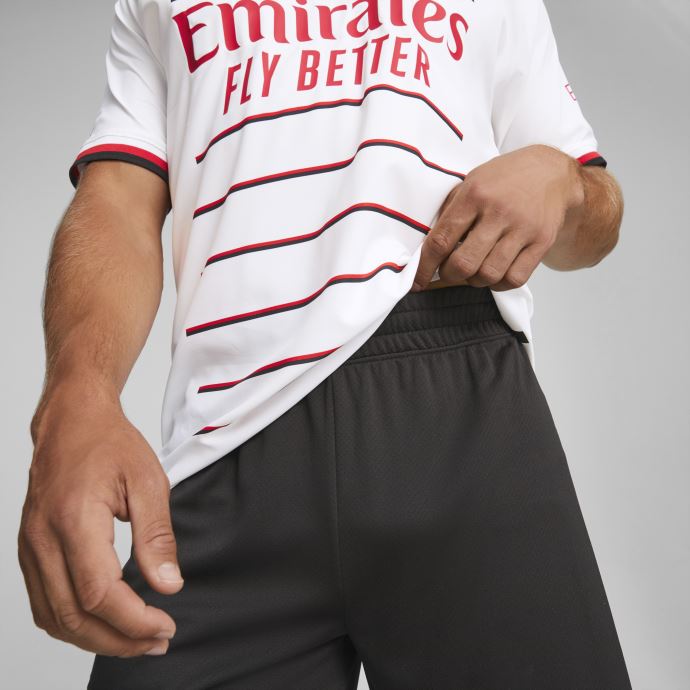 Puma Canada Noir-tango Rouge A.c. Milan 22-23 Réplique Short Hommes