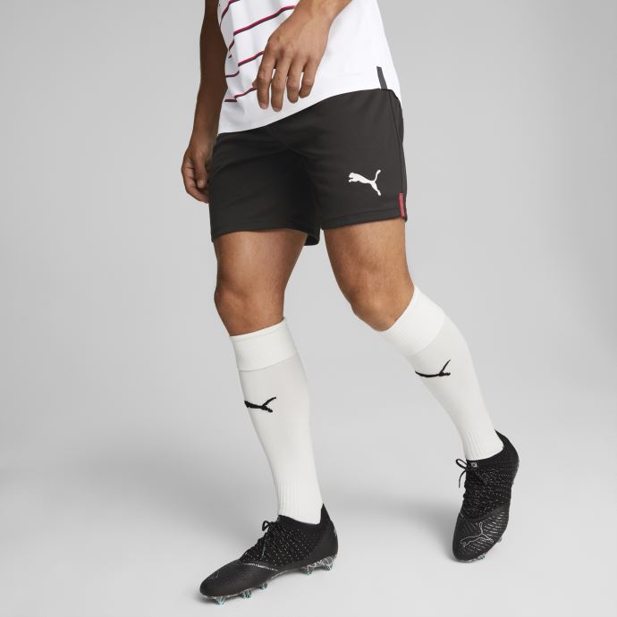 Puma Canada Noir-tango Rouge A.c. Milan 22-23 Réplique Short Hommes

