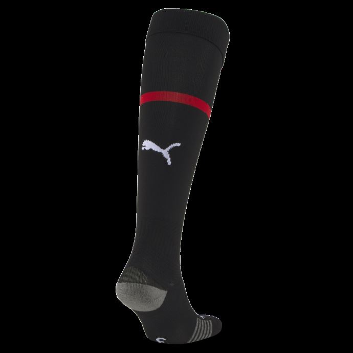 Puma Canada Noir-tango Rouge A.c. Milan Football Bandes Répliques Chaussettes Hommes
