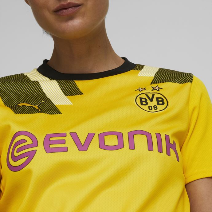 Maillot Puma Canada Borussia Dortmund Cup 22-23 Réplique Cyber Jaune Femme

