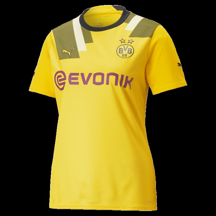 Maillot Puma Canada Borussia Dortmund Cup 22-23 Réplique Cyber Jaune Femme
