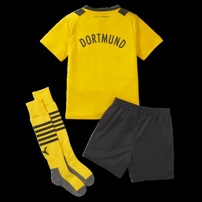 Mini Kit Puma Canada Borussia Dortmund Home 22-23 Cyber Jaune