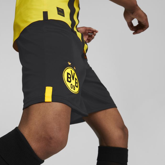 Puma Canada Borussia Dortmund 22-23 Réplique Short Hommes Noir-cyber Jaune