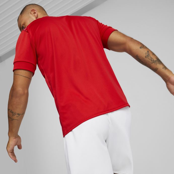 Maillot Puma Canada Suisse Domicile 22-23 Rouge-blanc Réplique Hommes
