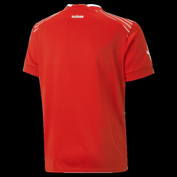 Suisse Domicile 22-23 Maillot Réplique Jeunes Rouge-Blanc Puma Canada
