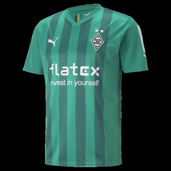 Puma Canada Borussia M Nchengladbach Away 22-23 Maillot Réplique Hommes Vert Poivre-vert Alpin
