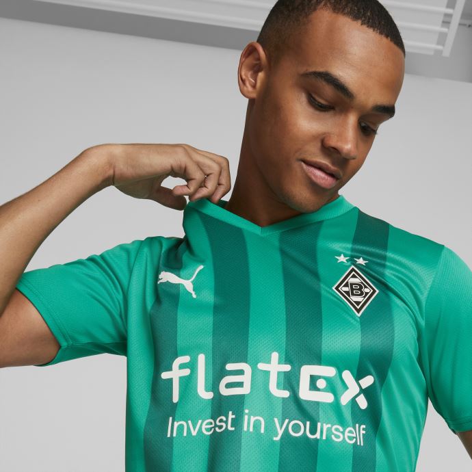 Puma Canada Pepper Green-alpine Green Borussia M Nchengladbach Away 22-23 Replica Jersey Hommes