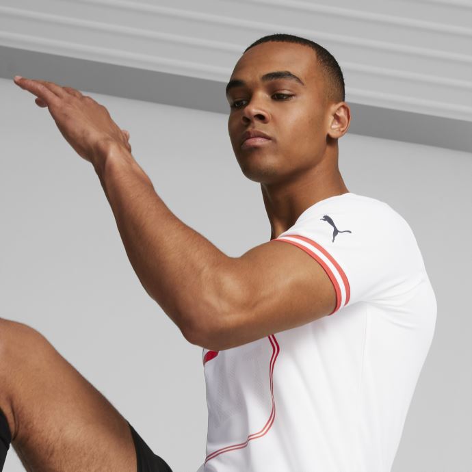 Maillot Réplique Autriche Extérieur '22-'23 Homme Puma Canada Blanc-noir
