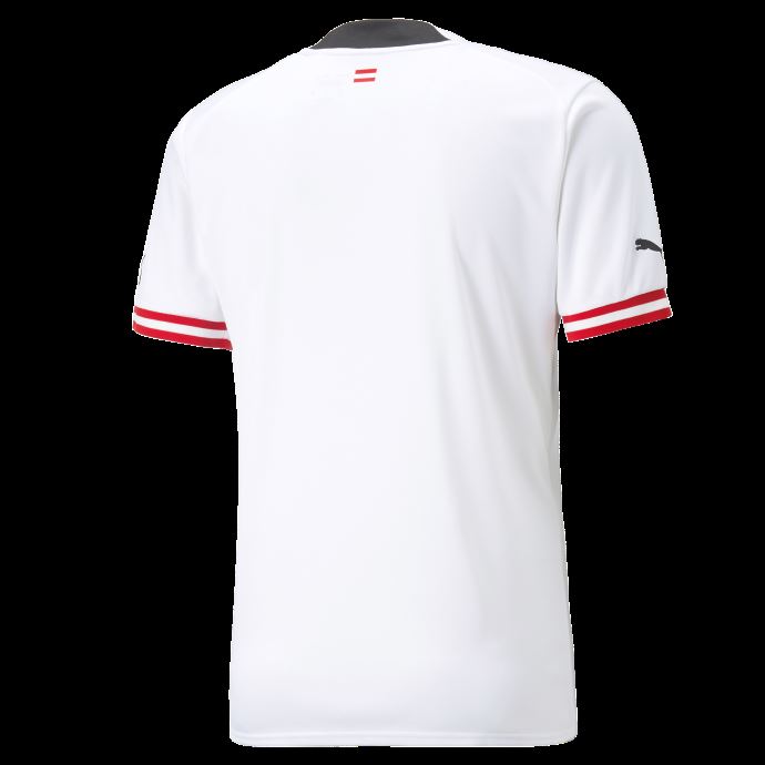 Maillot Réplique Autriche Extérieur '22-'23 Homme Puma Canada Blanc-noir
