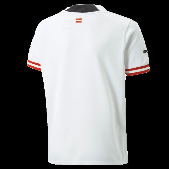 Blanc-noir Puma Canada Austria Away 22-23 Replica Maillot Jeunesse