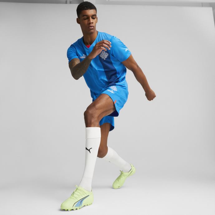 Bleu électrique Limonade Iceland 22-23 Réplique Short Hommes Puma Canada