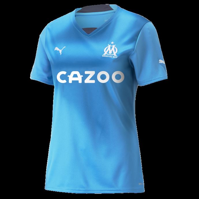 Olympique De Marseille Third 22-23 Replica Jersey Women Bleu Azur-mykonos Blue Puma Canada
