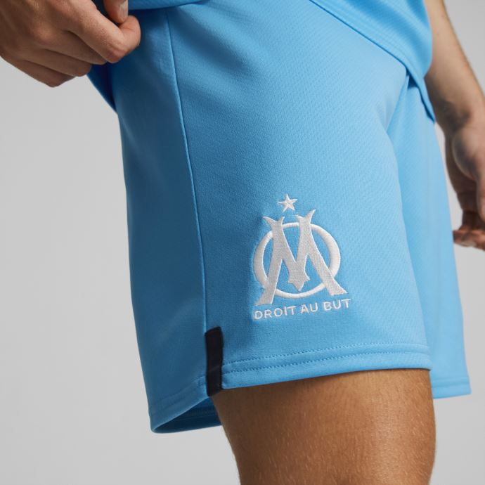 Bleu Azur-mykonos Blue Puma Canada Olympique De Marseille 22-23 Replica Shorts Men