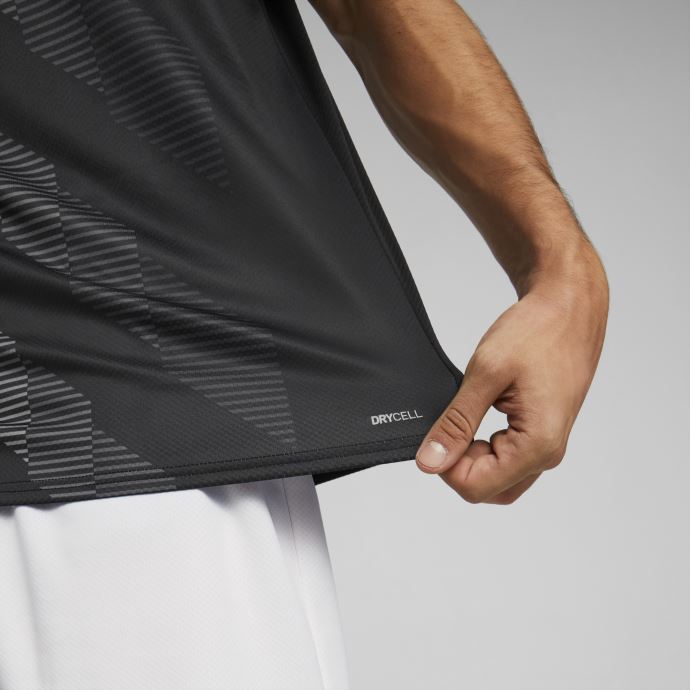 Puma Canada Noir Olympique De Marseille Football Gardien De But Manches Courtes Réplique Maillot Hommes