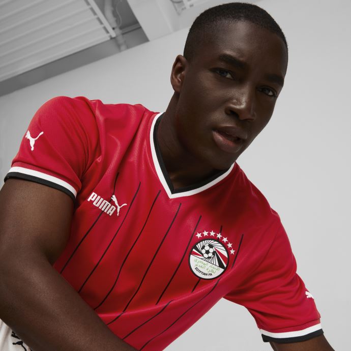 Puma Canada Tango Rouge-blanc Egypt Home 22-23 Maillot Réplique Hommes
