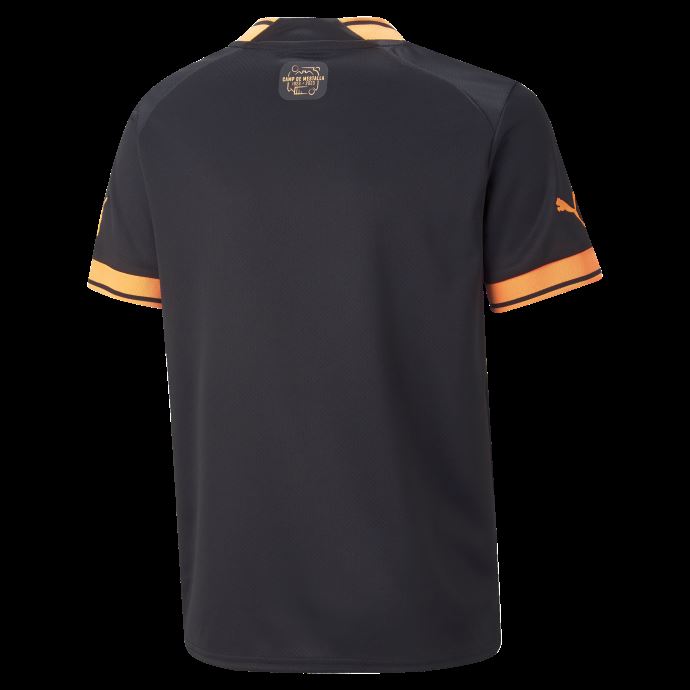 Maillot Valencia Cf Away 22-23 Replica Jeunesse Noir-neon Citron Puma Canada