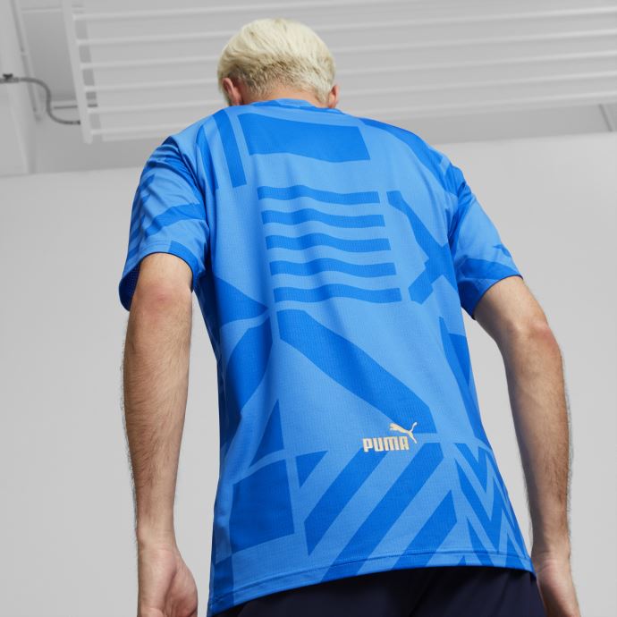 Maillot Prematch Puma Canada Italie Football Domicile Homme Ignite Blue-electric Blue