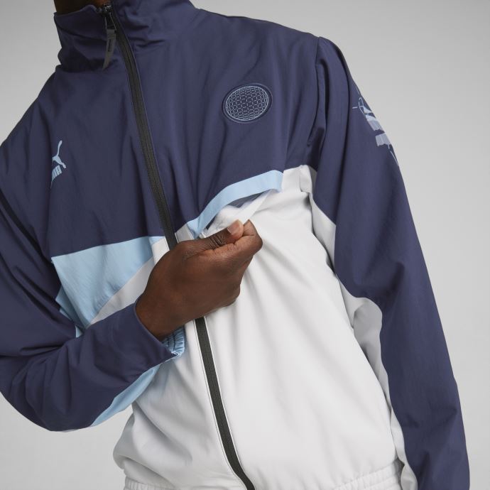 Peacoat-nimbus Cloud Italy Veste Tissée Ftblstatement Hommes Puma Canada