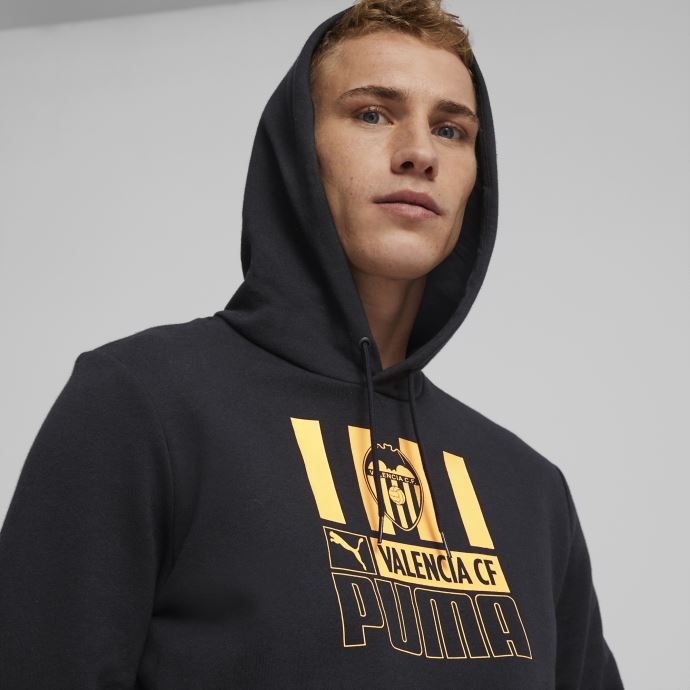 Noir-deep Abricot Valencia Cf Football Ftblcore Hoodie Hommes Puma Canada

