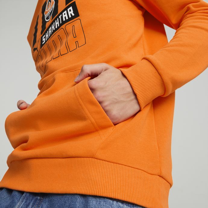 Fc Shakhtar Donetsk Football Ftblcore Sweat à Capuche Hommes Coquelicot Doré-noir Puma Canada