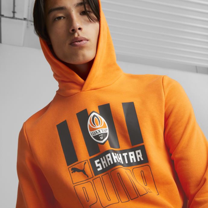 Fc Shakhtar Donetsk Football Ftblcore Sweat à Capuche Hommes Coquelicot Doré-noir Puma Canada
