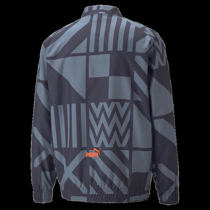 Puma Canada Olympique De Marseille Football Prematch Jacket Men Parisian Night-bleu Azur
