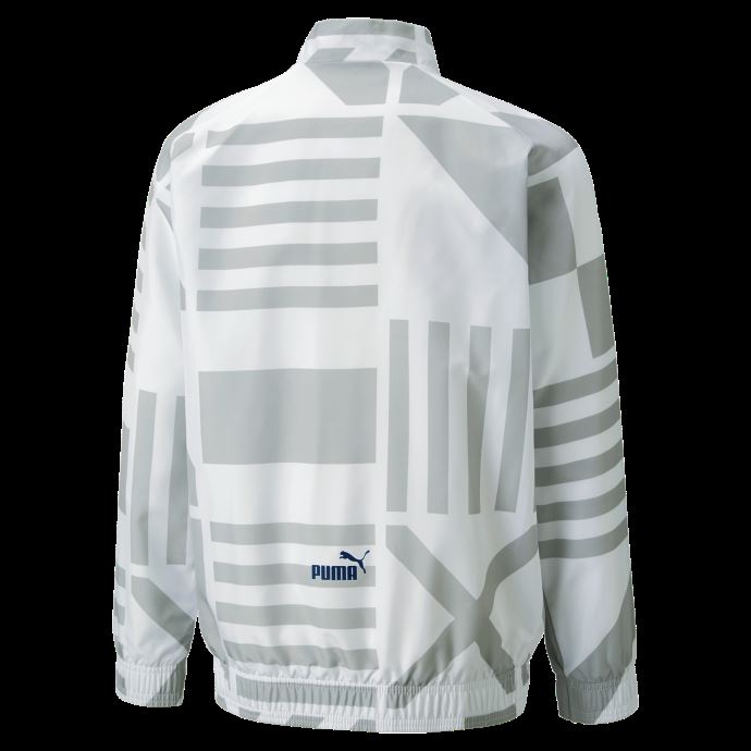 White-limoges Olympique De Marseille Football Prematch Jacket Youth Puma Canada