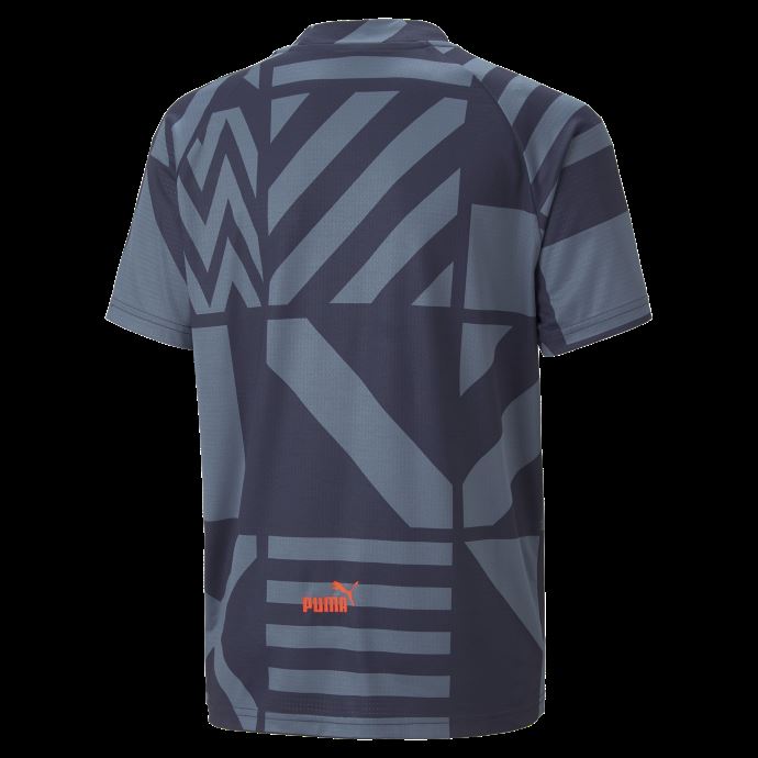 Olympique De Marseille Football Prematch Jersey Youth Puma Canada Parisian Night-bleu Azur