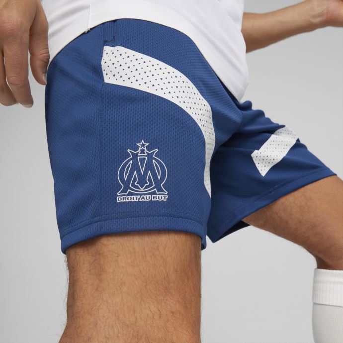 Puma Canada Olympique De Marseille Football Training Shorts Men Limoges-white