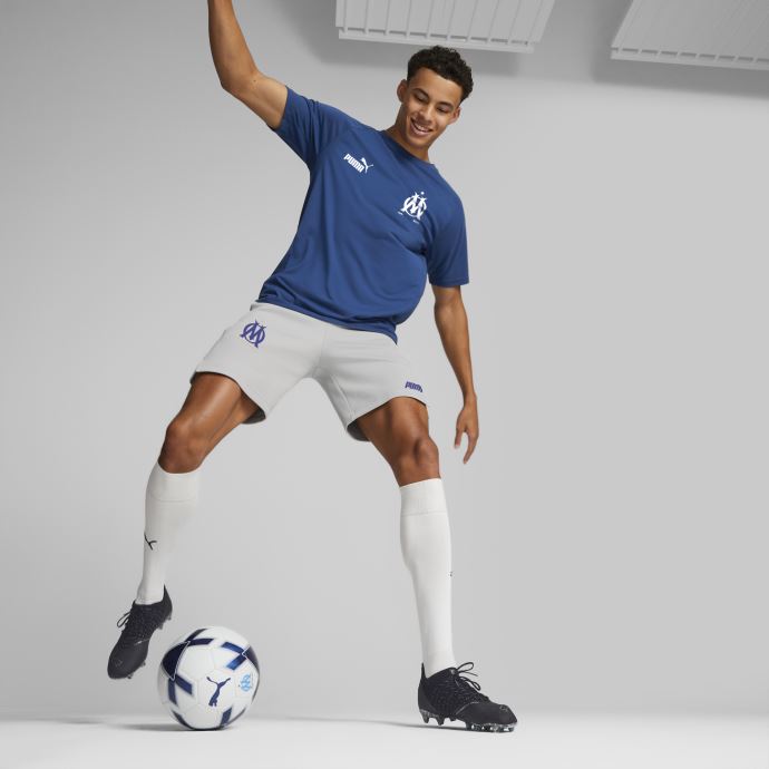 Olympique De Marseille Football Casuals Tee Men Limoges-harbor Mist Puma Canada