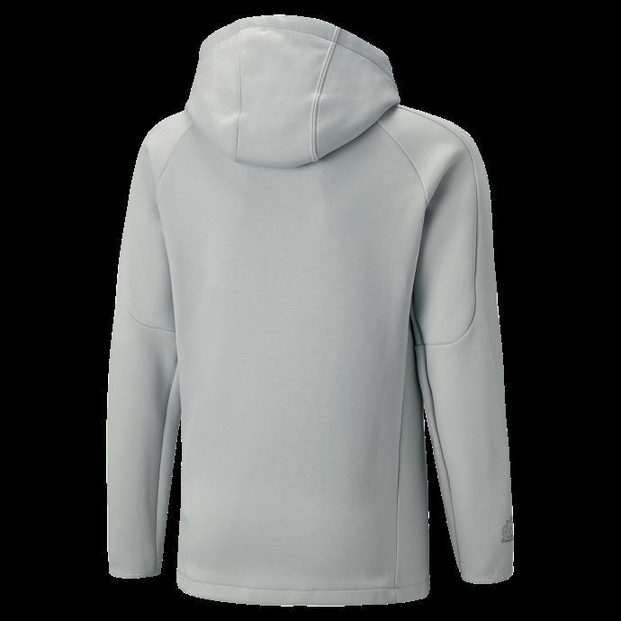 Olympique De Marseille Football Casuals Hooded Jacket Jeunesse Puma Canada Harbour Mist-limoges