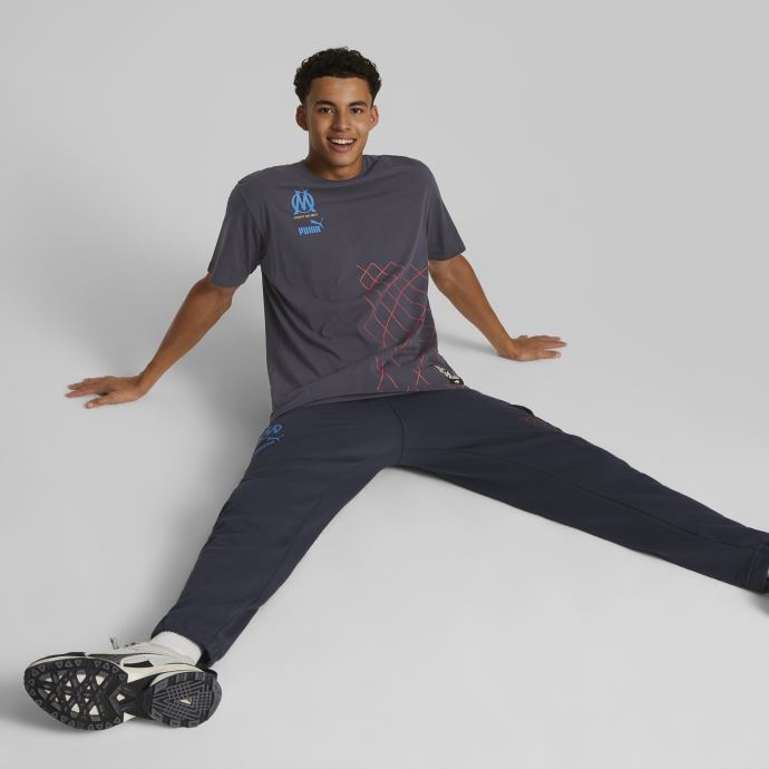 Parisian Night-bleu Azur Puma Canada Olympique De Marseille Ftblculture Tee Men