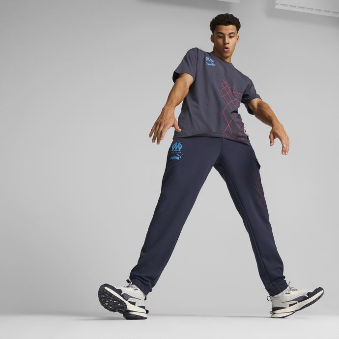 Puma Canada Olympique De Marseille Ftblculture Sweatpants Men Parisian Night-bleu Azur
