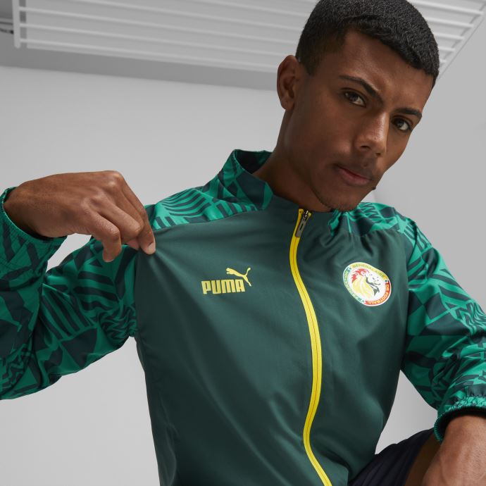 Sénégal Football Prematch Veste Hommes Puma Canada June Bug-pepper Green
