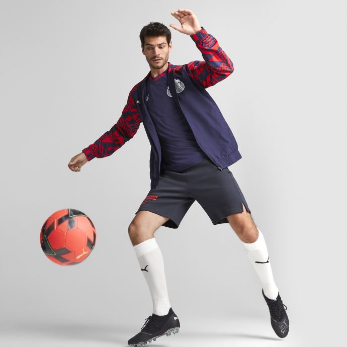 CD. Guadalajara Soccer Men's Prematch Jersey Puma Canada Peacoat-rouge
