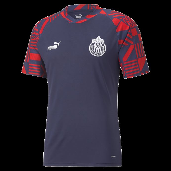 CD. Guadalajara Soccer Men's Prematch Jersey Puma Canada Peacoat-rouge
