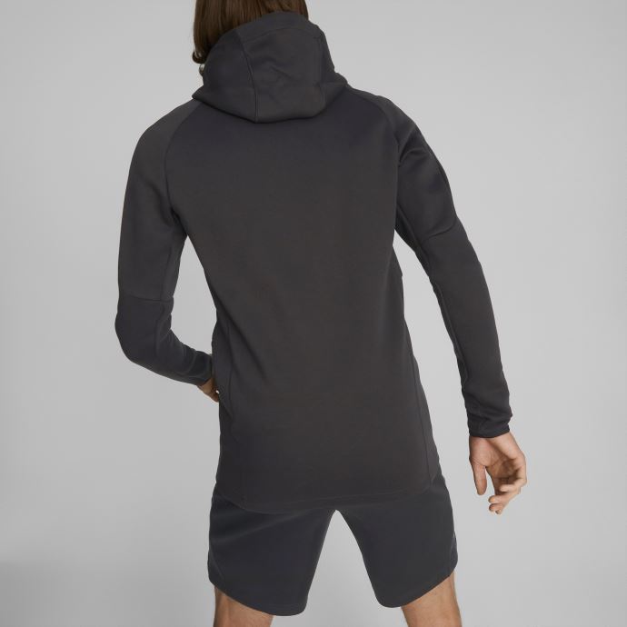 Puma Canada Noir-asphalte A.c. Milan Football Casuals Veste à Capuche Hommes