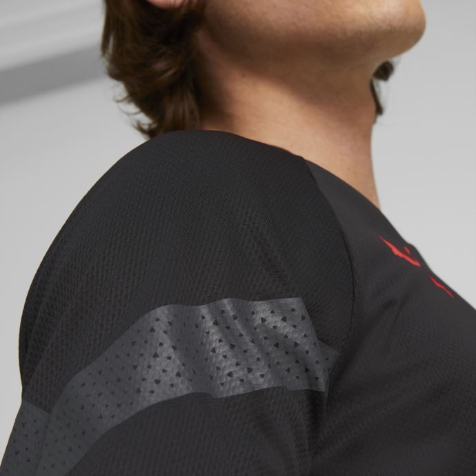 A.c. Maillot D'entraînement De Football Milan Hommes Puma Canada Noir-asphalte
