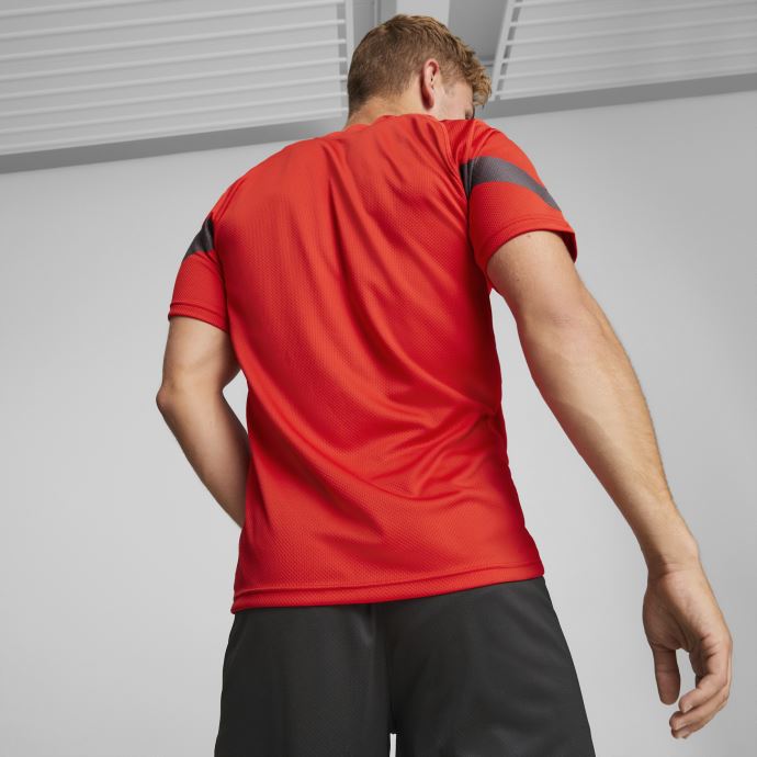 A.c. Maillot D'entraînement De Football Milan Hommes Firey Red-asphalt Puma Canada
