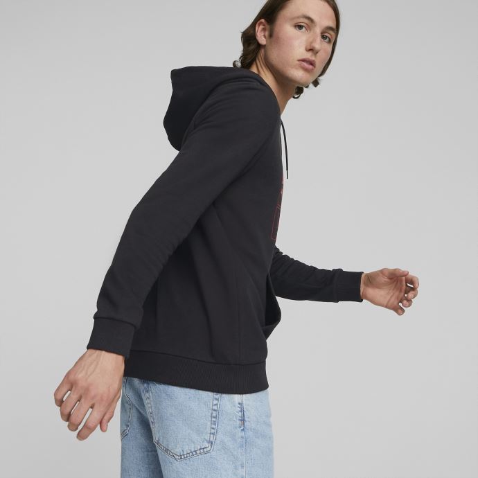 Puma Canada A.c. Milan Football Ftblcore Sweat à Capuche Homme Noir-tango Rouge