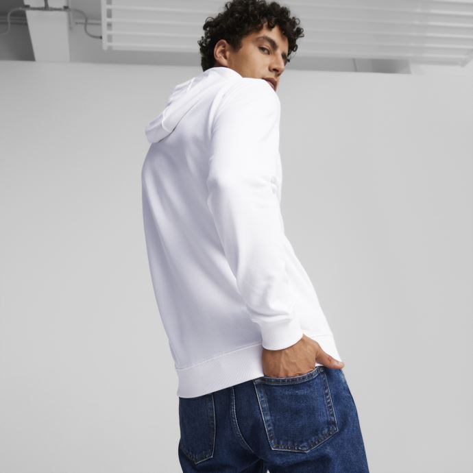 Puma Canada A.c. Milan Ftblculture Sweat à Capuche Hommes Blanc-tango Rouge