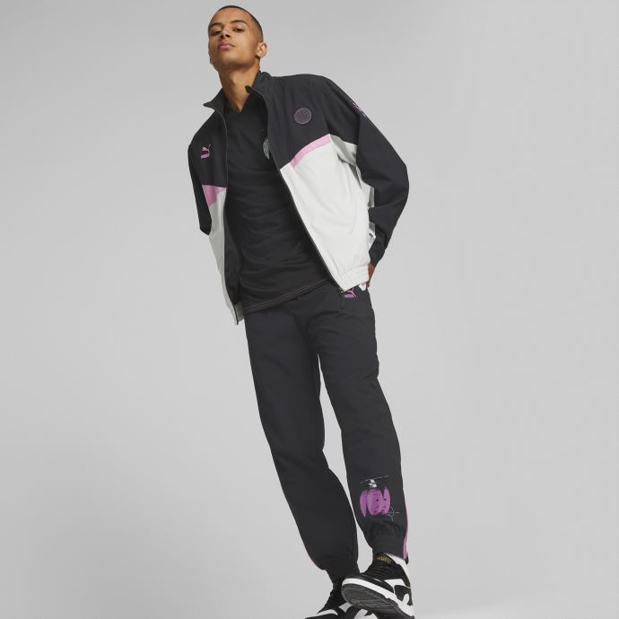 Puma Canada A.c. Milan Veste Tissée Ftblstatement Hommes Black-opera Mauve