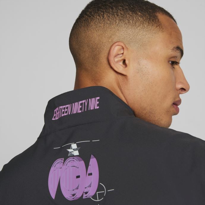 Puma Canada A.c. Milan Veste Tissée Ftblstatement Hommes Black-opera Mauve
