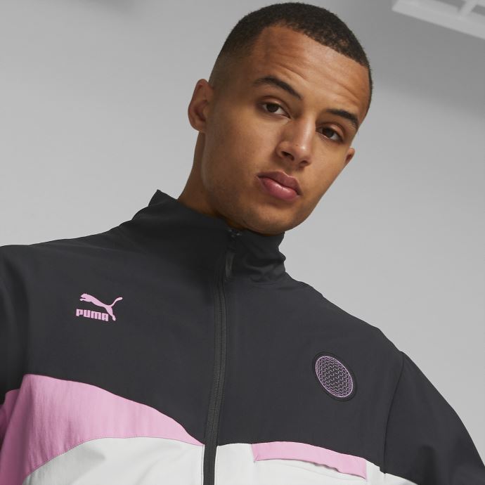 Puma Canada A.c. Milan Veste Tissée Ftblstatement Hommes Black-opera Mauve
