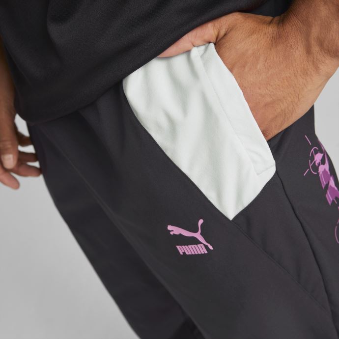 Puma Canada Black-opera Mauve A.c. Milan Ftblstatement Pantalon Tissé Hommes