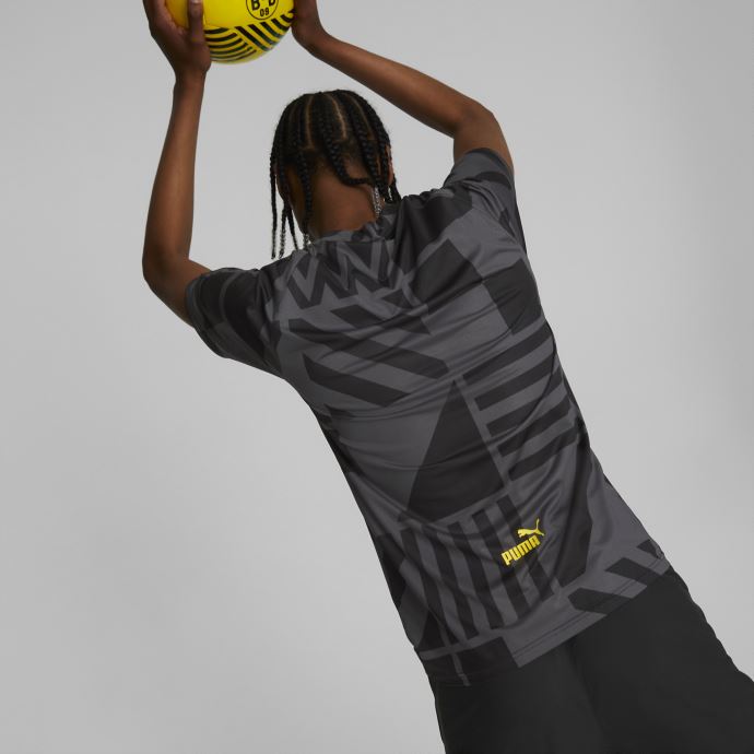 Maillot Prématch Borussia Dortmund Soccer Homme Noir-asphalte Puma Canada
