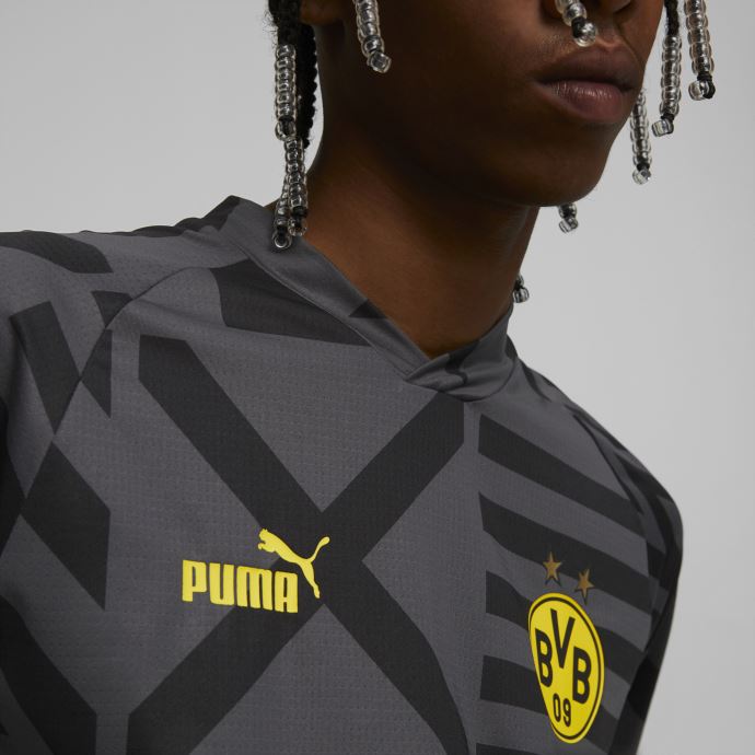 Maillot Prématch Borussia Dortmund Soccer Homme Noir-asphalte Puma Canada
